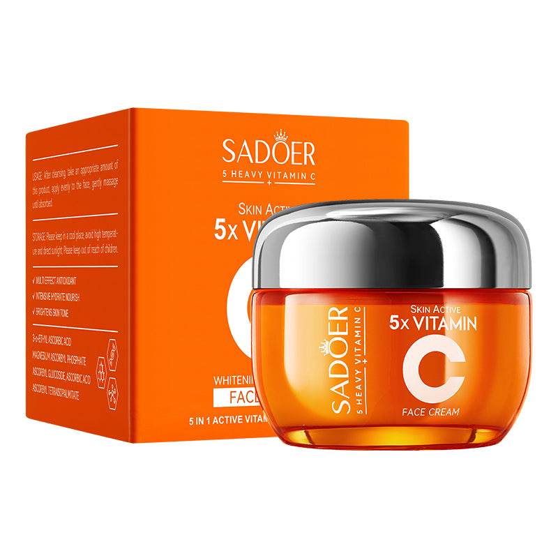 Crema Iluminadora de Vitamina C (¡Compra 1 y Recibe 2 Productos!)