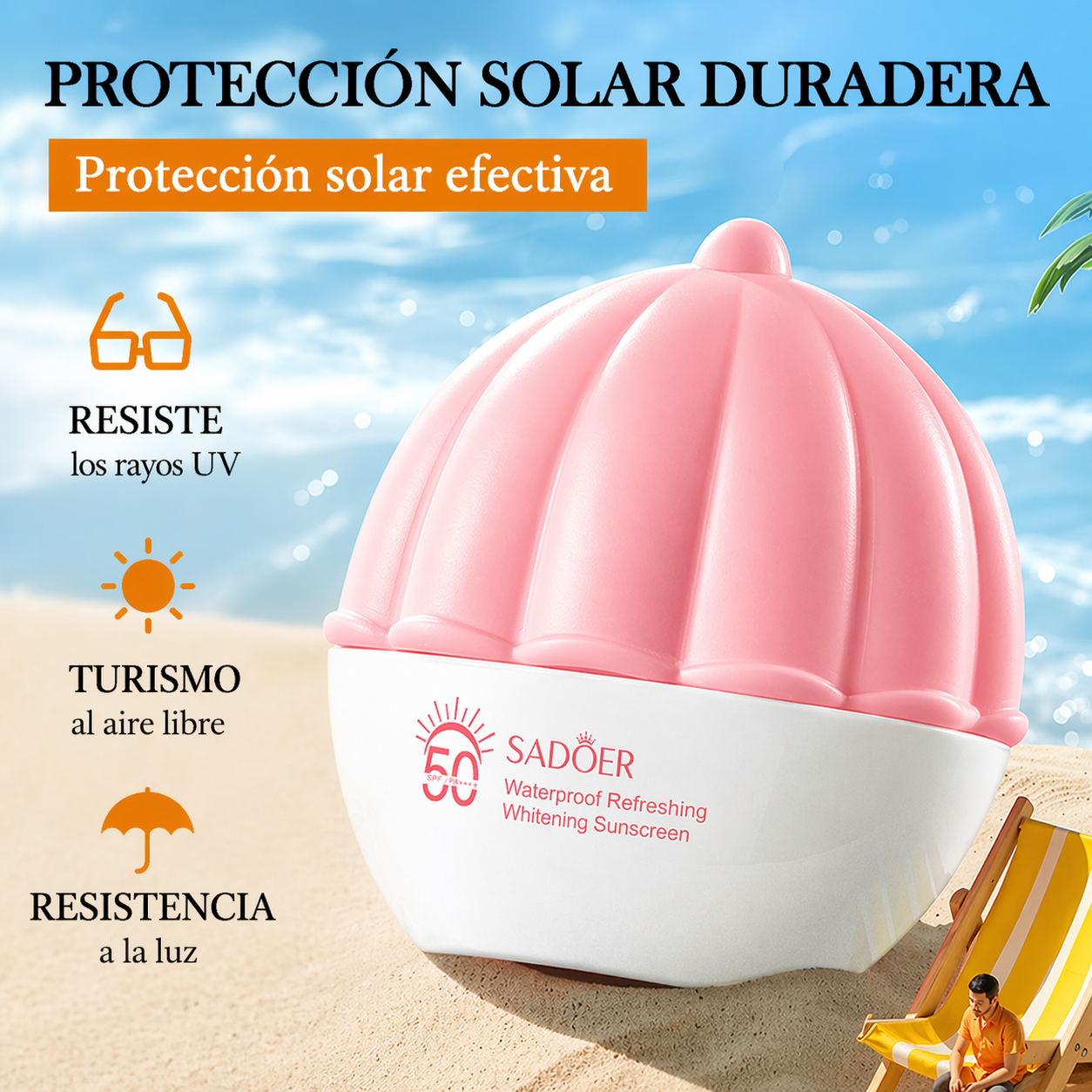 SPF50 Sunscreen & Aloe Gel