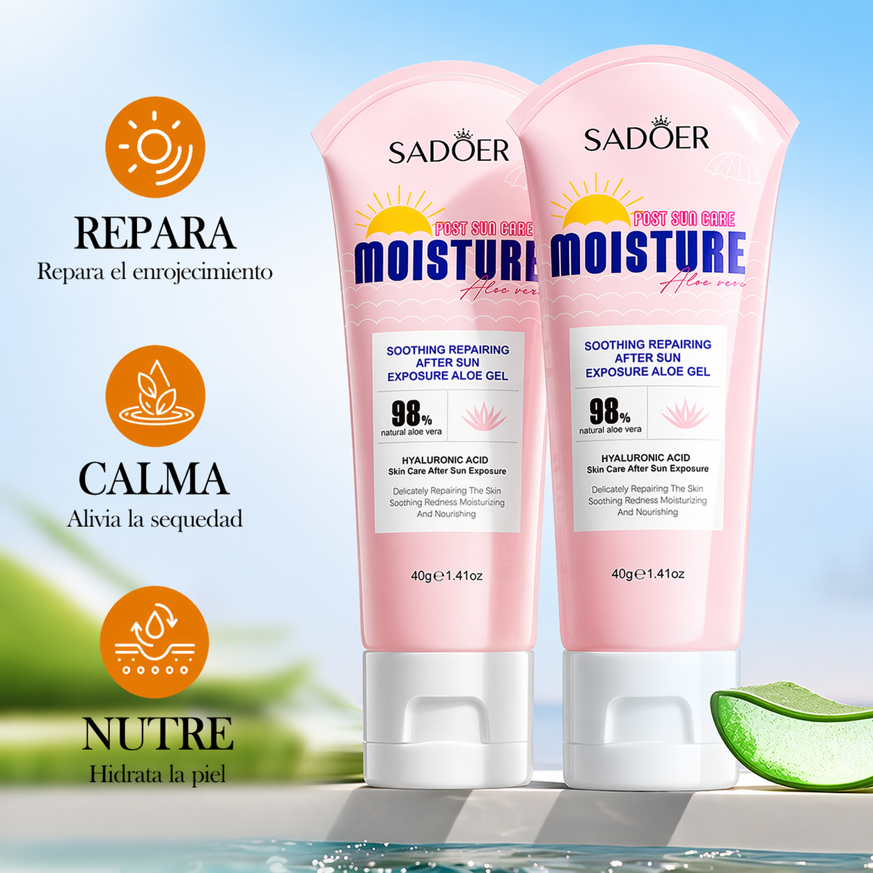 SPF50 Sunscreen & Aloe Gel